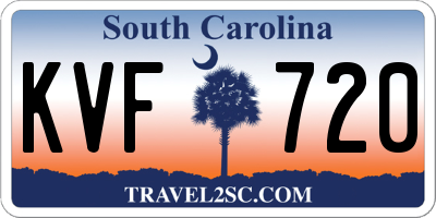 SC license plate KVF720