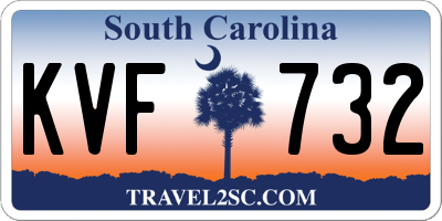 SC license plate KVF732