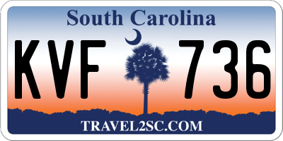 SC license plate KVF736