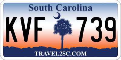 SC license plate KVF739