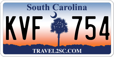 SC license plate KVF754