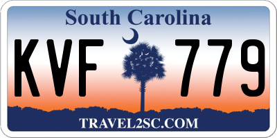 SC license plate KVF779