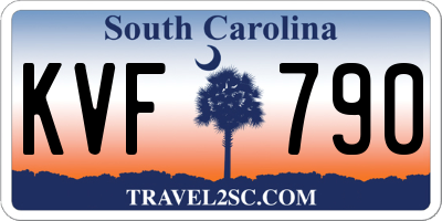 SC license plate KVF790