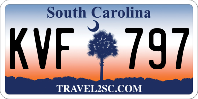 SC license plate KVF797