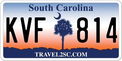 SC license plate KVF814