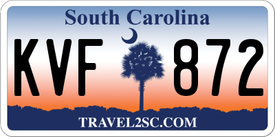 SC license plate KVF872