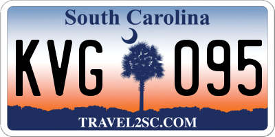 SC license plate KVG095