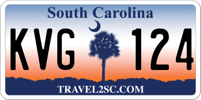 SC license plate KVG124