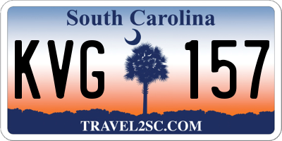 SC license plate KVG157