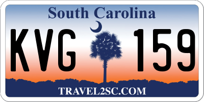 SC license plate KVG159