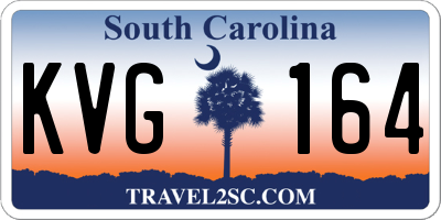 SC license plate KVG164