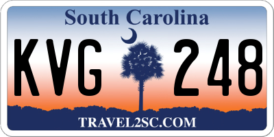SC license plate KVG248