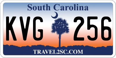 SC license plate KVG256