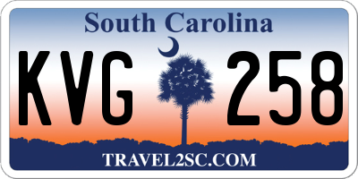 SC license plate KVG258