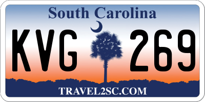 SC license plate KVG269