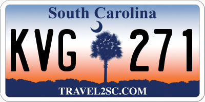 SC license plate KVG271