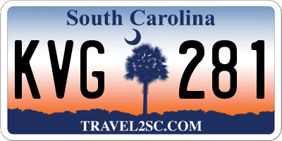 SC license plate KVG281