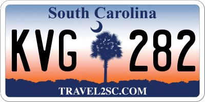 SC license plate KVG282