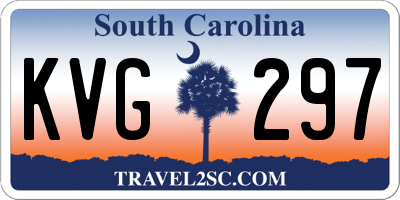 SC license plate KVG297