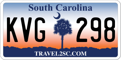 SC license plate KVG298