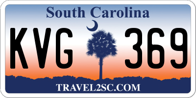 SC license plate KVG369