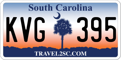 SC license plate KVG395