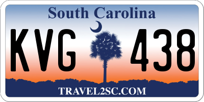 SC license plate KVG438