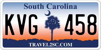 SC license plate KVG458