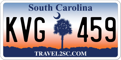 SC license plate KVG459