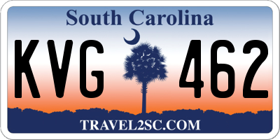 SC license plate KVG462