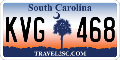 SC license plate KVG468