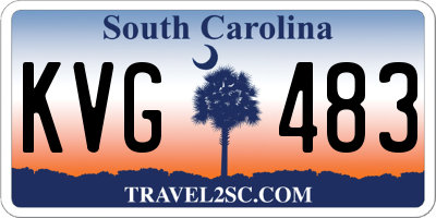 SC license plate KVG483