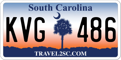 SC license plate KVG486