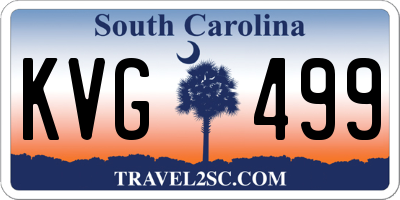 SC license plate KVG499