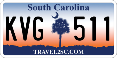 SC license plate KVG511