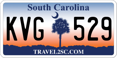 SC license plate KVG529
