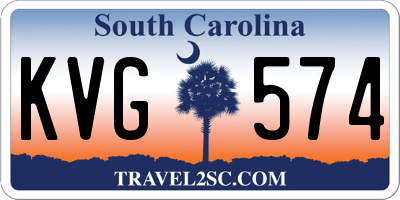 SC license plate KVG574