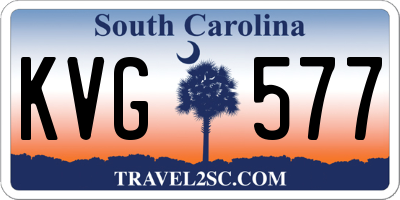 SC license plate KVG577