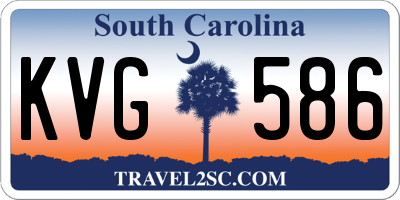 SC license plate KVG586