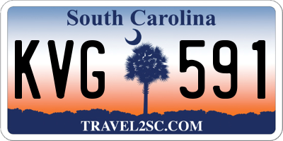 SC license plate KVG591
