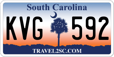 SC license plate KVG592