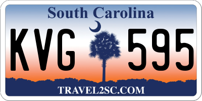 SC license plate KVG595