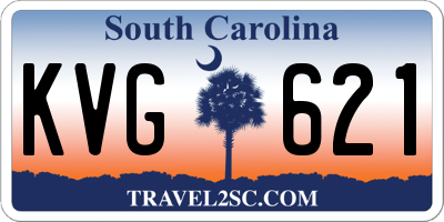 SC license plate KVG621