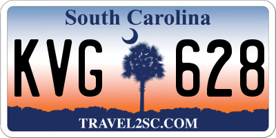 SC license plate KVG628