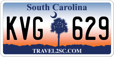 SC license plate KVG629