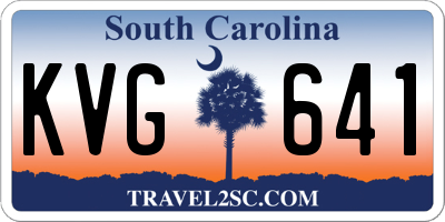 SC license plate KVG641