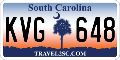 SC license plate KVG648