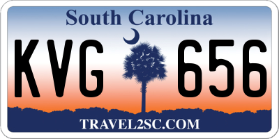 SC license plate KVG656