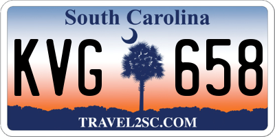SC license plate KVG658