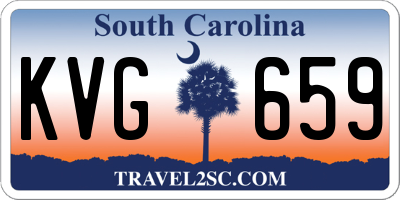 SC license plate KVG659